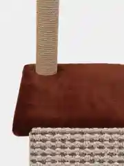 Коричневый когтеточка для кошки "Макси", мягкая, 58*38*98, HomeStuff, с мятой