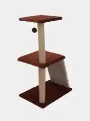 Коричневый когтеточка для кошки "Макси", мягкая, 58*38*98, HomeStuff, с мятой