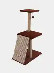 Коричневый когтеточка для кошки "Макси", мягкая, 58*38*98, HomeStuff, с мятой