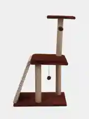 Коричневый когтеточка для кошки "Макси", мягкая, 58*38*98, HomeStuff, с мятой
