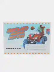 Морской набор новогодних конвертов 2 шт  разные "Письмо Деду Морозу", "Письмо от Деда Мороза"