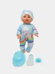 Голубой кукла пупс пьет/писает, 35 см