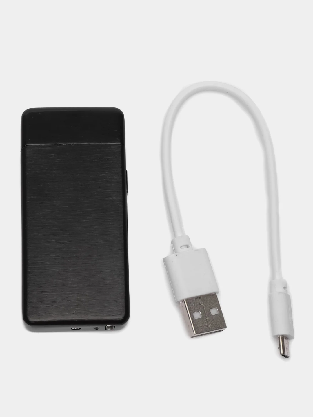 Хром электронная импульсная зажигалка USB Plazma, Металлическая, с сенсорным управлением LED