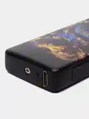 Угольный электронная импульсная зажигалка USB Plazma, Металлическая, с сенсорным управлением LED