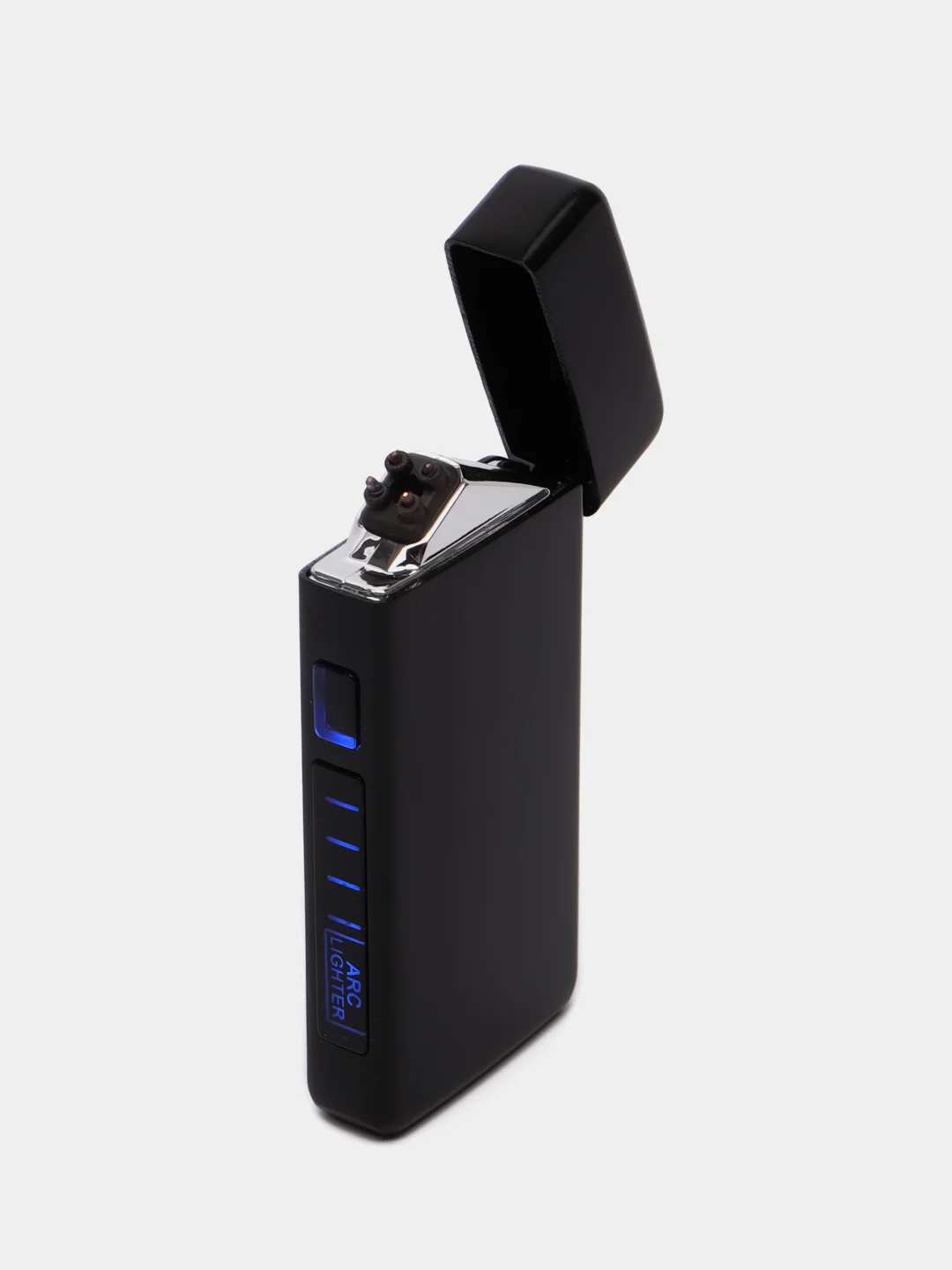 Угольный электронная импульсная зажигалка USB Plazma, Металлическая, с сенсорным управлением LED