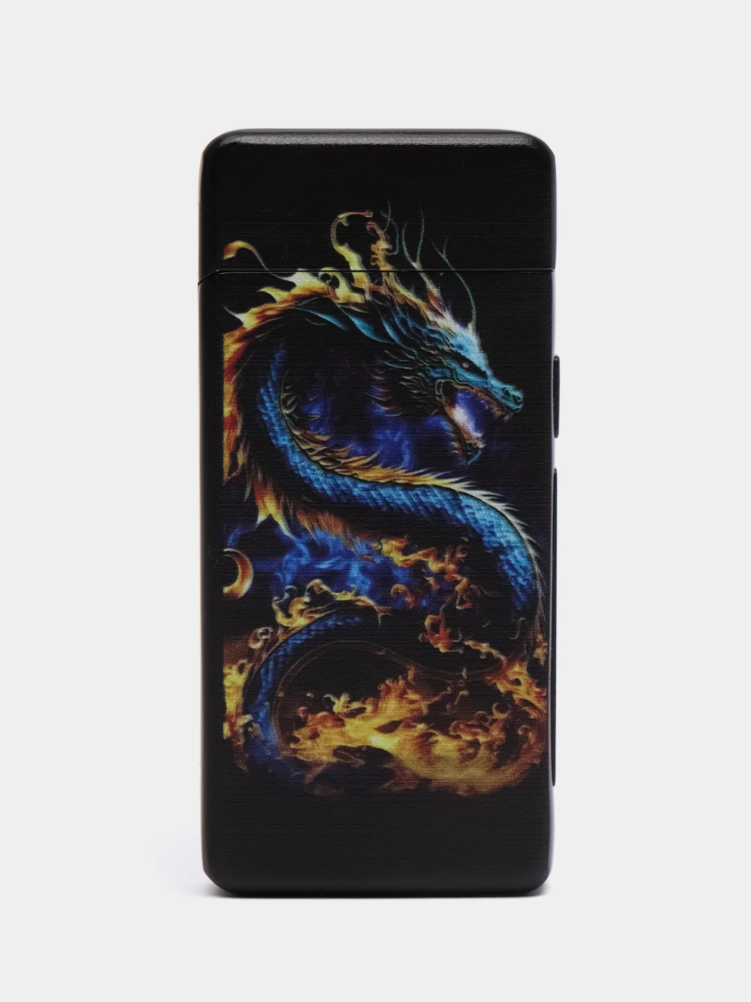 Угольный электронная импульсная зажигалка USB Plazma, Металлическая, с сенсорным управлением LED