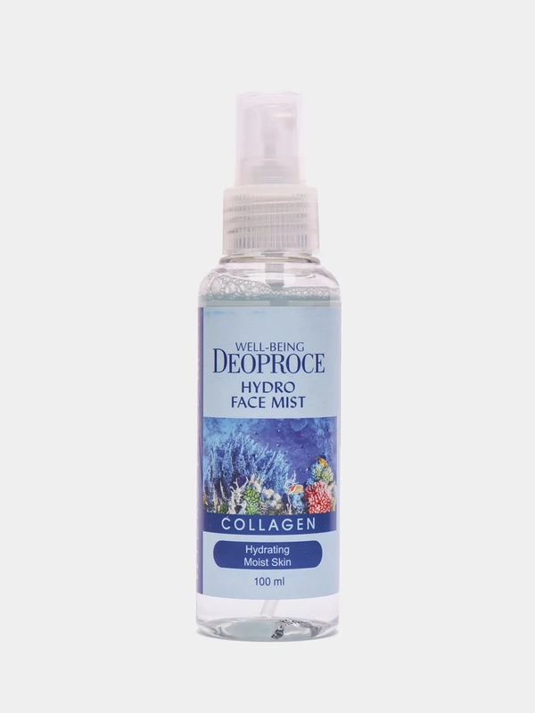 Мист-спрей для лица с коллагеном Well-Being Deoproce Collagen, увлажняющий, 100 мл