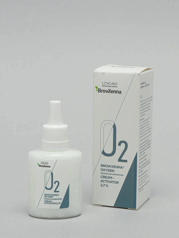 Крем-активатор для бровей и ресниц / оксид / оксидант 2,7% OXYGEN O2  Brow Henna