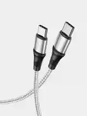 Серый кабель Hoco X50 Type-C to Type-C 100W 1 метр