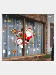 Новогодние наклейки на окна