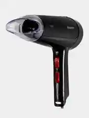 Черный фен для укладки волос профессиональный Bt HD1002C, 2 РЕЖИМА, +НАСАДКА