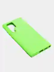 Салатовый чехол с бархатом внутри для Samsung S22 ULTRA