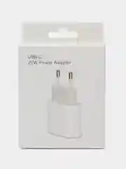 Белый адаптер питания для iPhone, iPad, AirPods, Android, блок с быстрой зарядкой, 20W, Type-C