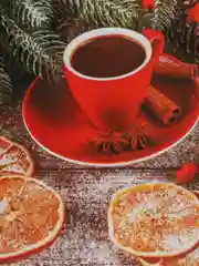 Новогодняя подставка под горячее "Мандарины"