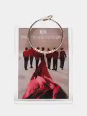 Небесно-голубой брелки K-pop акриловые, прямоугольные, двусторонние