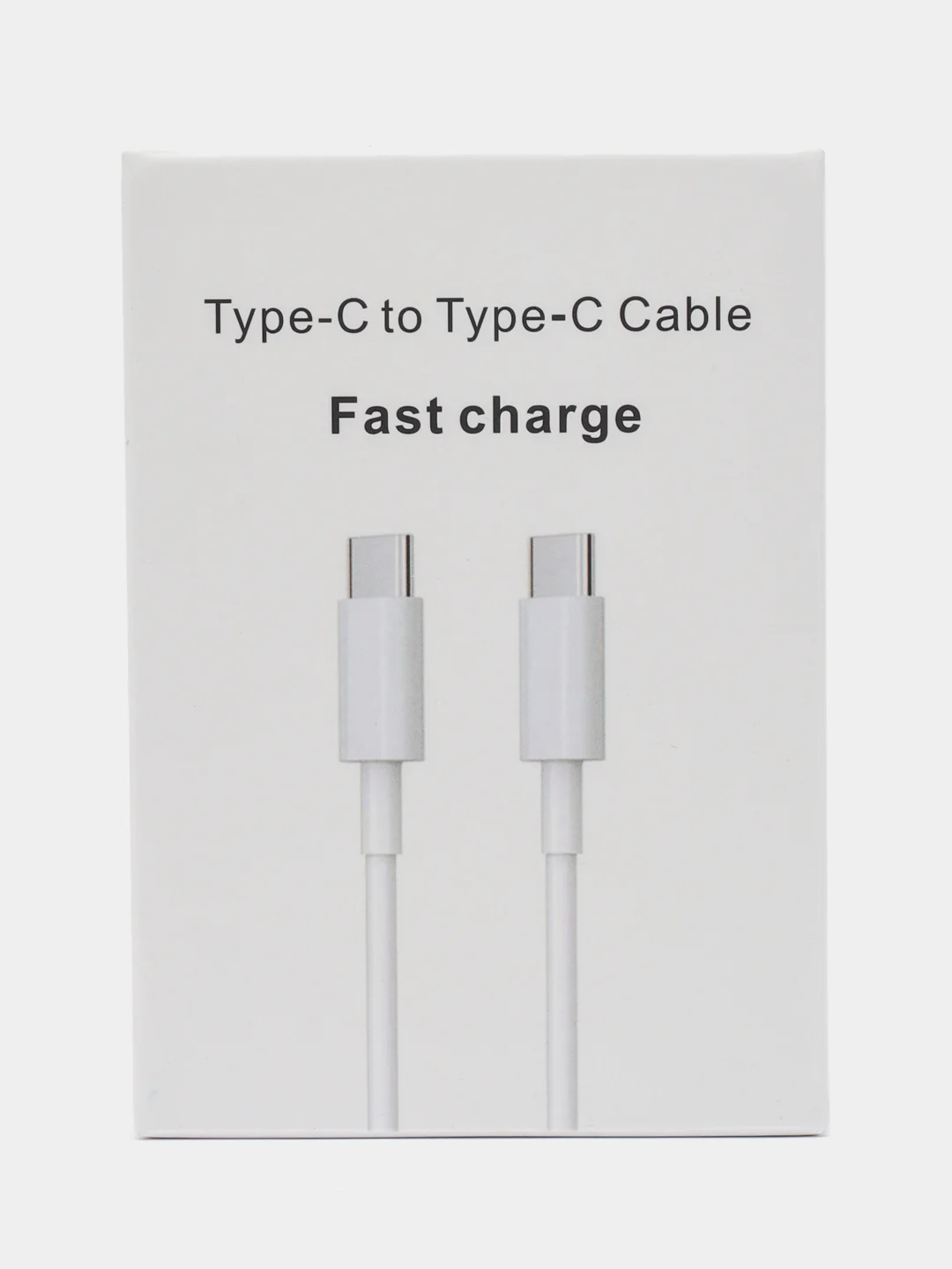 Белый кабель Type-C to тайпси, быстрая зарядка для iPhone, Android, MacBook, 20W, 60W, 100W