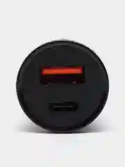 Черный зарядка в машину маленькая компактная Type-C-USB быстрая зарядка для авто