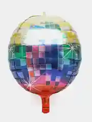 Розовый шар фольгированный "Диско", 201554702