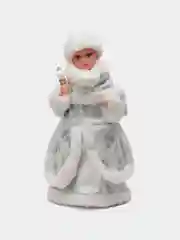 Кремовый музыкальный Дед Мороз, музыкальная Снегурочка, игрушка под ёлку, новогодние игрушки