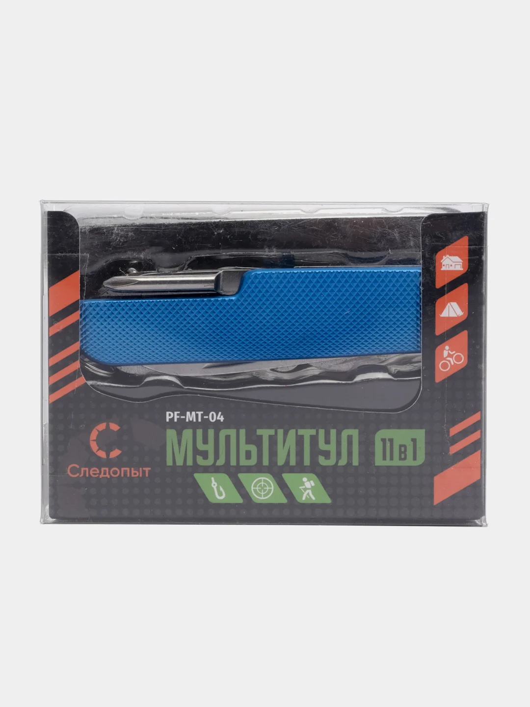 Нож Мультитул, 11 предметов в 1, PF-MT-04 синий
