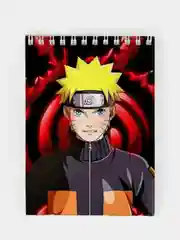 Багровый блокноты по мотивам аниме "Наруто" (Naruto)