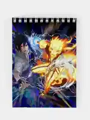 Золотой блокноты по мотивам аниме "Наруто" (Naruto)
