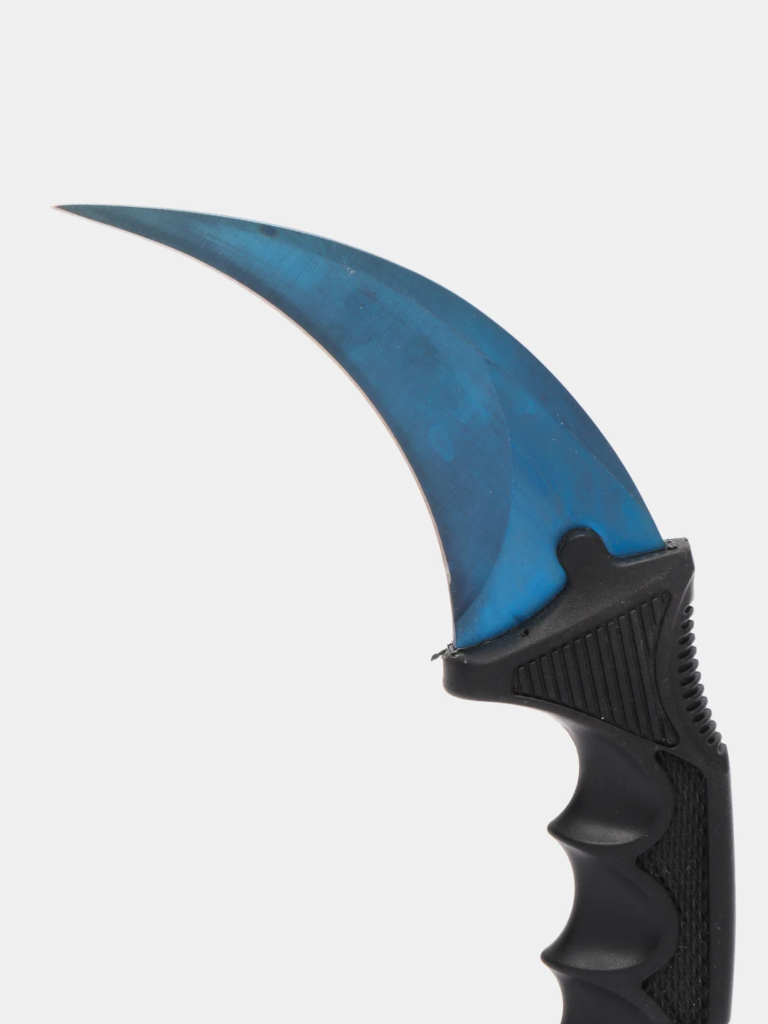 Синий нож керамбит CS GO с подпальцевыми выемками и ножнами, разные цвета