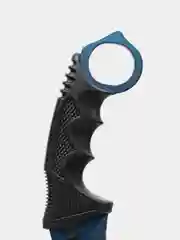 Синий нож керамбит CS GO с подпальцевыми выемками и ножнами, разные цвета