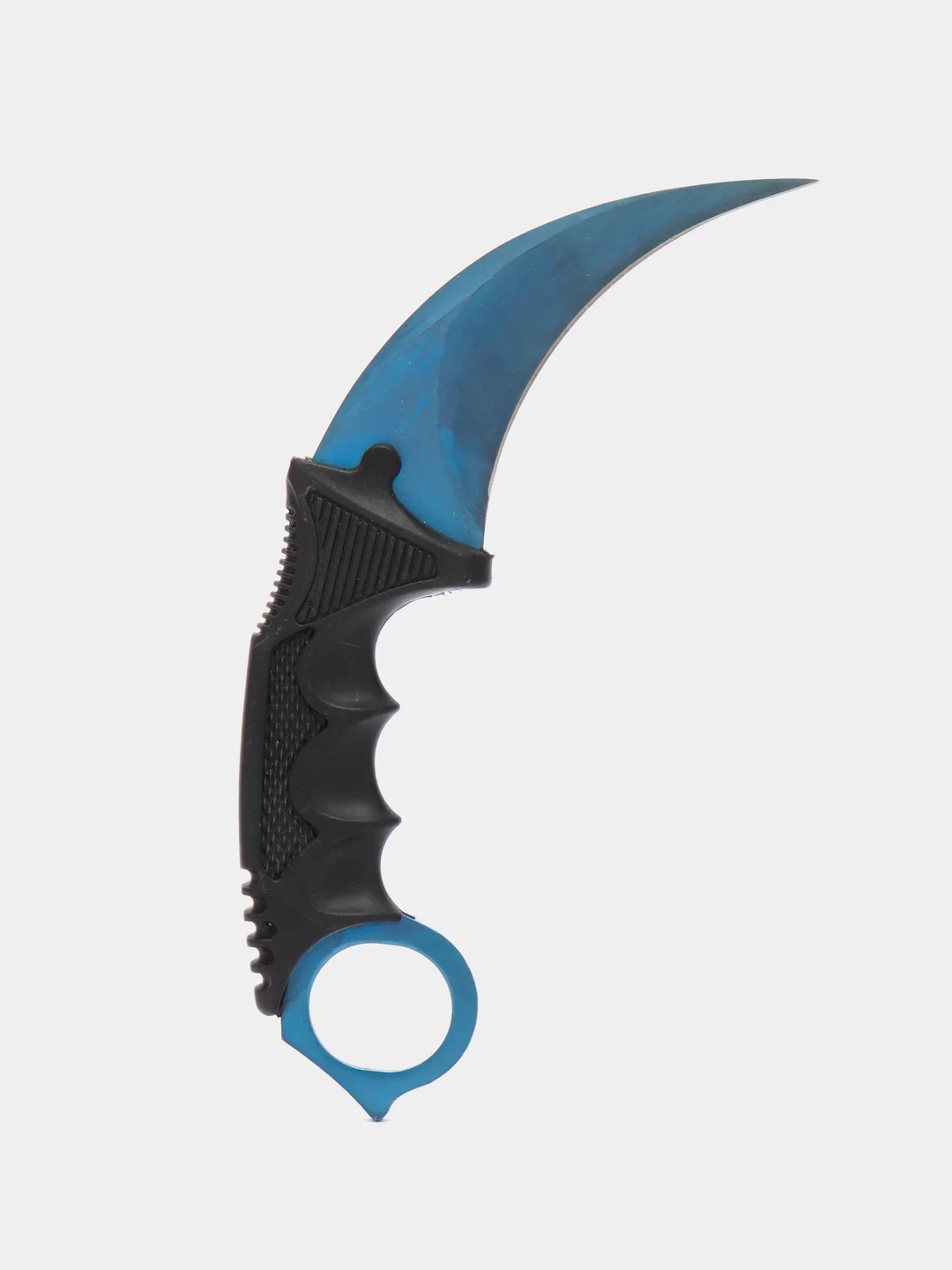Синий нож керамбит CS GO с подпальцевыми выемками и ножнами, разные цвета