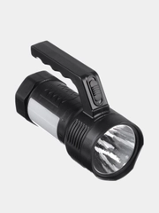 Фонарь прожектор, 1 LED+12 LED, 1Вт+3Вт, аккумулятор 800мАч, 14х10см, 2 режима, пластик