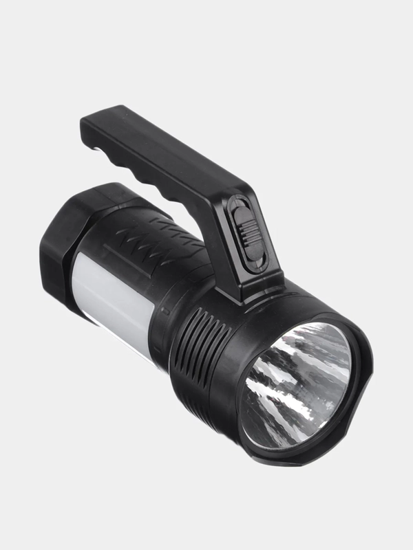 Фонарь прожектор, 1 LED+12 LED, 1Вт+3Вт, аккумулятор 800мАч, 14х10см, 2 режима, пластик