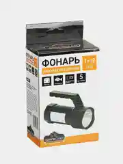 Фонарь прожектор, 1 LED+12 LED, 1Вт+3Вт, аккумулятор 800мАч, 14х10см, 2 режима, пластик