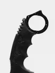 Угольный нож керамбит CS GO с подпальцевыми выемками и ножнами, разные цвета
