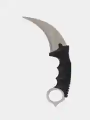 Серый нож керамбит CS GO с подпальцевыми выемками и ножнами, разные цвета