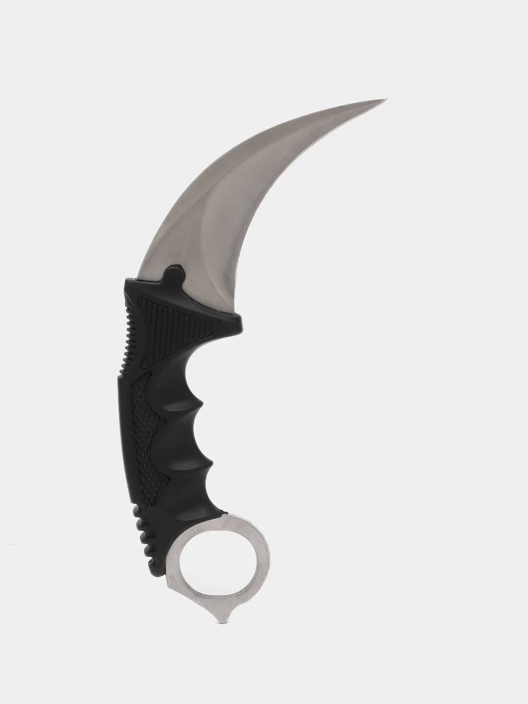 Серебряный нож керамбит CS GO с подпальцевыми выемками и ножнами, разные цвета