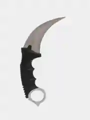 Серебряный нож керамбит CS GO с подпальцевыми выемками и ножнами, разные цвета