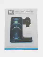 Белый док-станция 3 в 1 для iPhone, iWatch, AirPods, беспроводная быстрая зарядка, 2 цвета