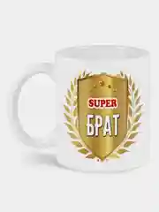 Кружка с принтом Супер брат