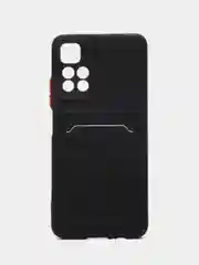 Хром чехол XIAOMI POCO M4 PRO 5G с карманом для карты и защитой камеры