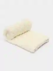 Молочный плед детский плюшевый ручной вязки из пряжи Alize Puffy для новорожденных Одеяло Покрывало