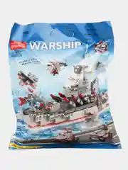 Серый конструктор корабль, военный корабль для детей, ABS пластик