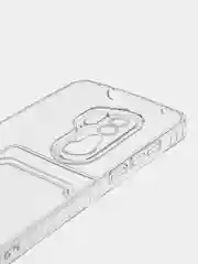 Марсала чехол для Xiaomi Redmi Note 8 Pro, Сяоми Редми Нот 8 Про, прозрачный, с карманом для карты