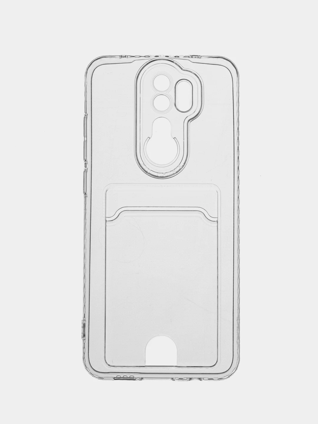 Марсала чехол для Xiaomi Redmi Note 8 Pro, Сяоми Редми Нот 8 Про, прозрачный, с карманом для карты