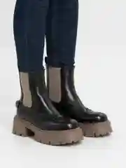 Приглушённый хаки ботинки женские зимние, с мехом