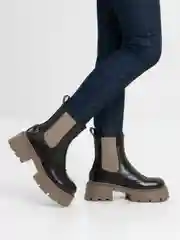 Приглушённый хаки ботинки женские зимние, с мехом