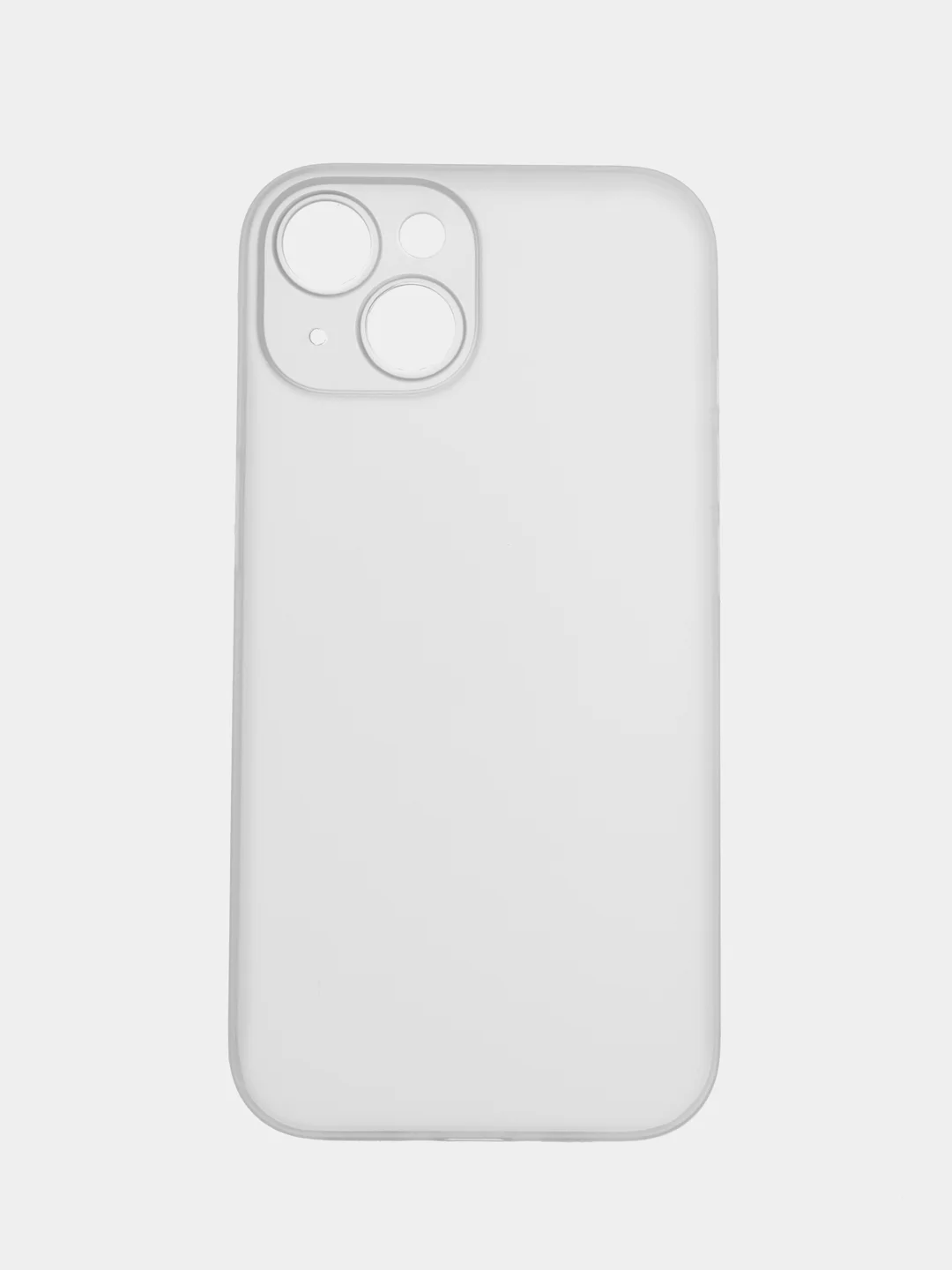 Белый ультратонкий чехол для iPhone 15, хрупкий, тонкий