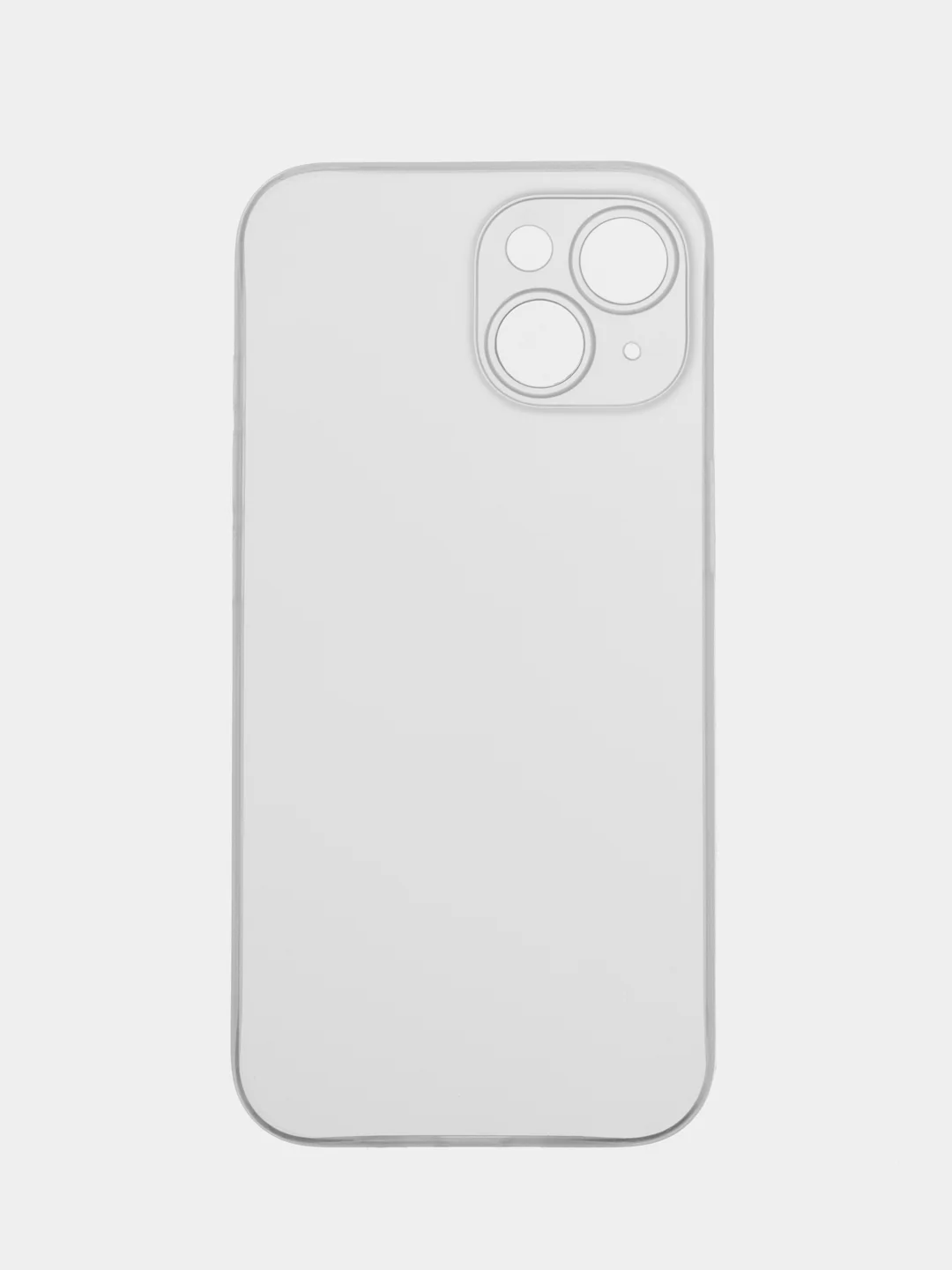 Белый ультратонкий чехол для iPhone 15, хрупкий, тонкий