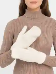 Белый варежки женские