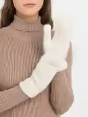 Белый варежки женские