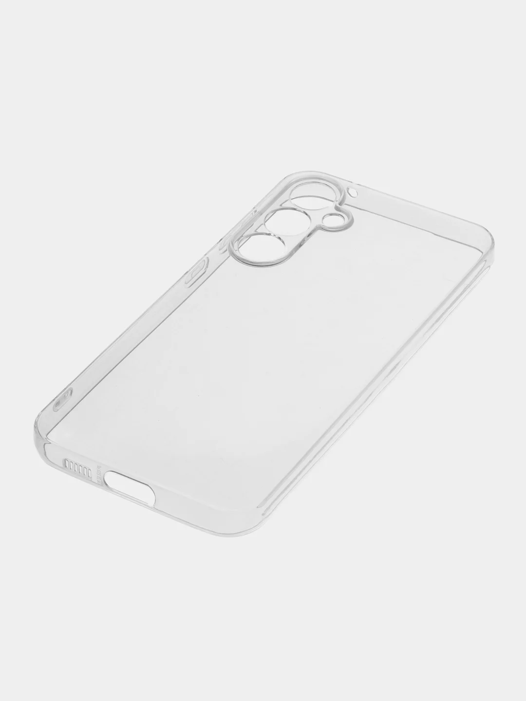 Прозрачный чехол для Samsung Galaxy S23 FE силиконовый ROSCO матовый / прозрачный с защитой камер
